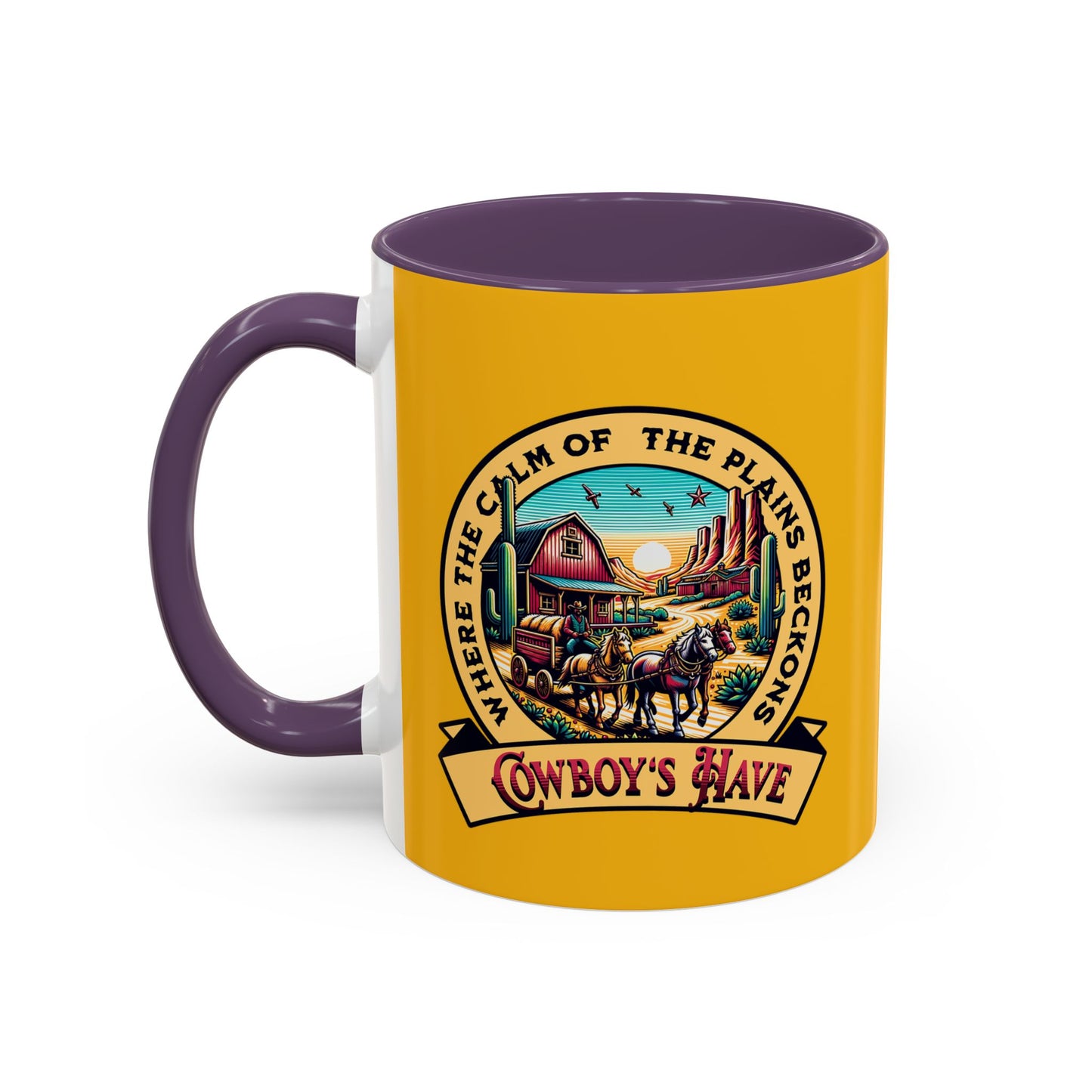 Western-Themed Accent Coffee Mug - Cowboy's Haven Design