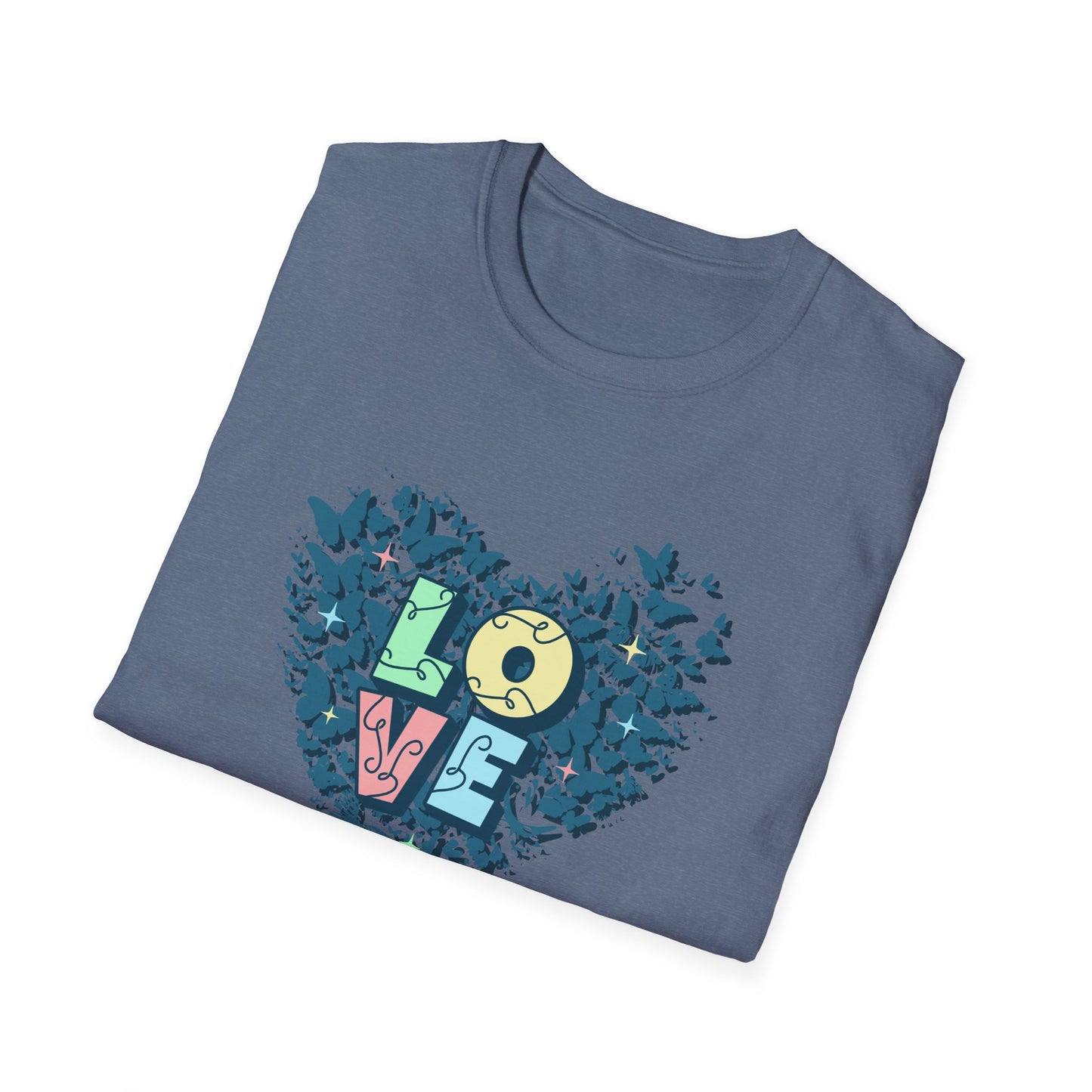 Love Heart Unisex Softstyle T-Shirt - Eco-Friendly Casual Wear