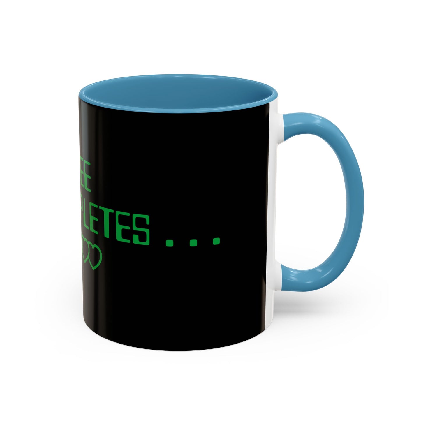 Coffee Completes Me Mug - Black Accent Coffee Cup for Coffee Lovers