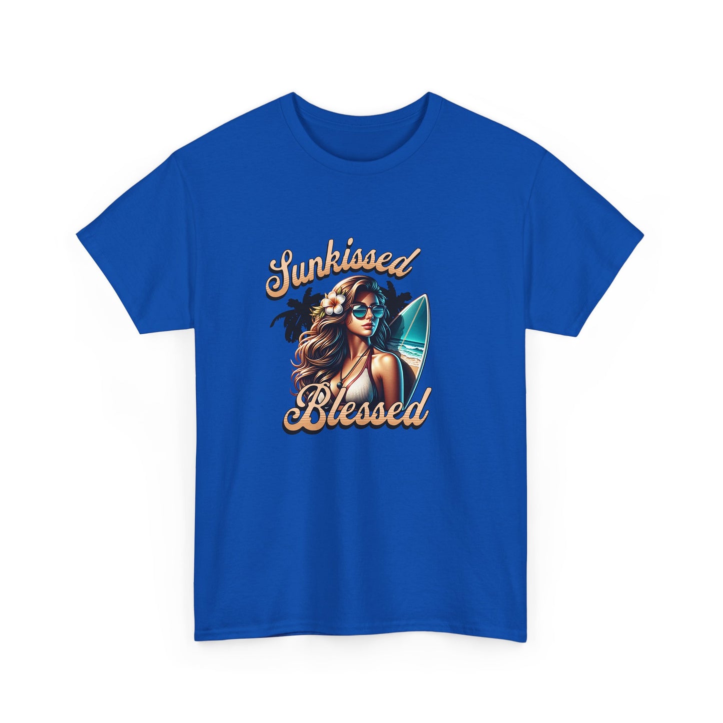 Sunkissed Blessed Unisex Heavy Cotton Tee - Perfect for Summer Vibes