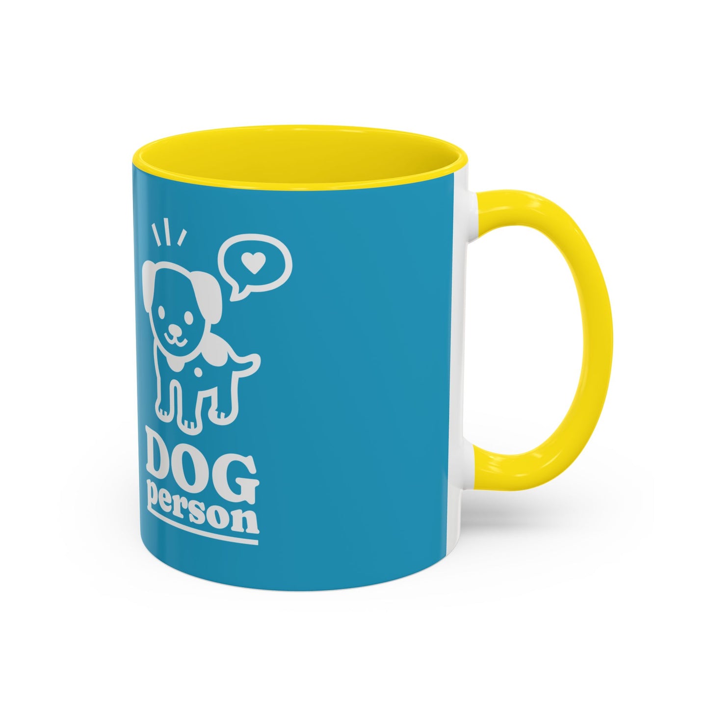 Dog Person Accent Coffee Mug - Perfect Gift for Dog Lovers, 11 & 15oz