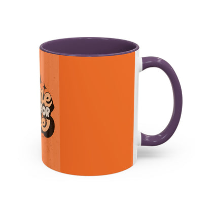 Time for Coffee Accent Mug - 11oz & 15oz - Fun Retro Coffee Cup for Coffee Lovers