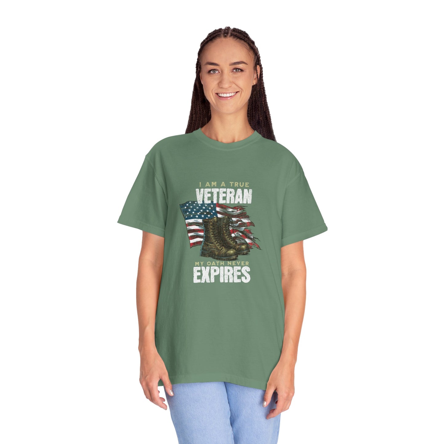 Veteran Pride Unisex Garment-Dyed T-Shirt - 'My Oath Never Expires'