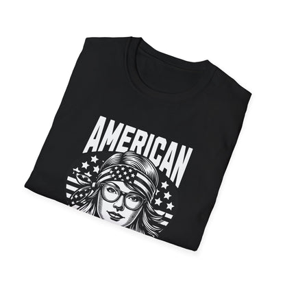 American Girl Graphic Unisex Softstyle T-Shirt - Perfect for Summer Celebrations